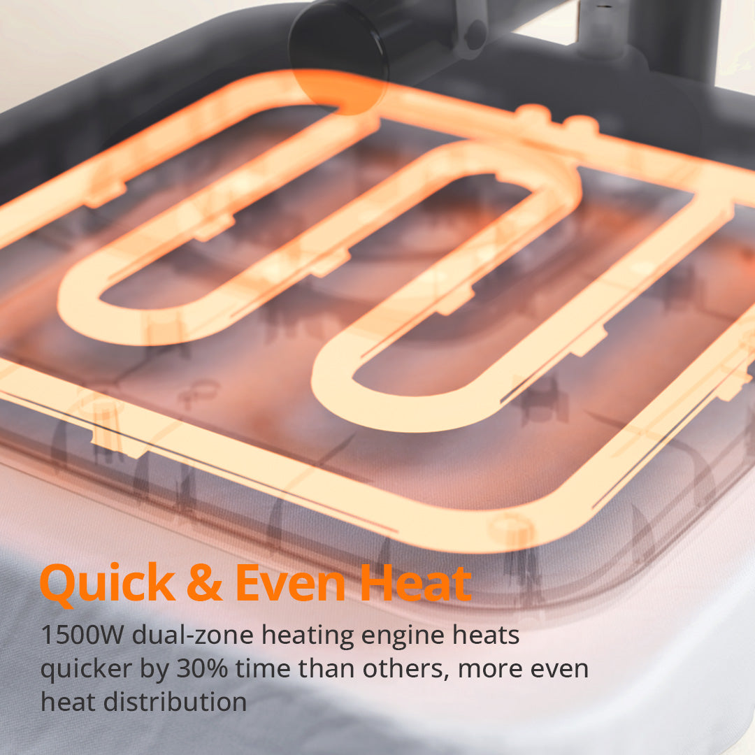 [⚡Flash Deal] HTVRONT Manual Heat Press Machine 15" x 15" 110V - (2 Colors) & Free Mini Heat Press